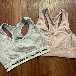 New Balance Sports Bra Duo - Light Gray and Soft Pink